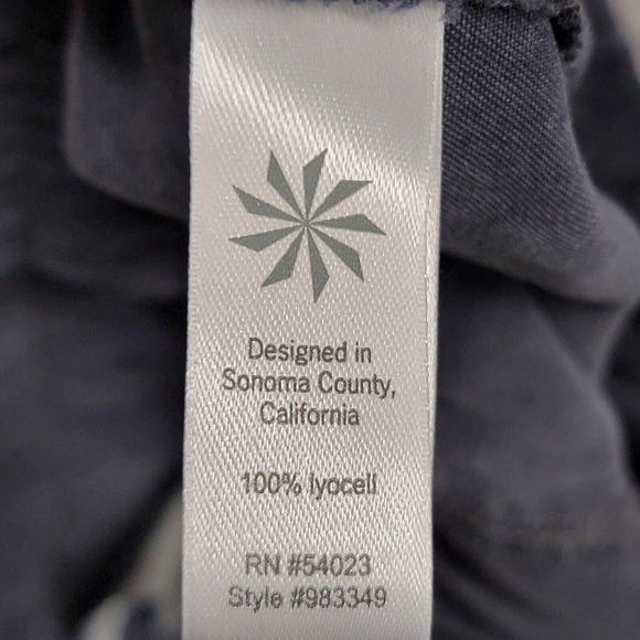 Athleta Jogger Pants Women Size 8 Benicia Capri Gray Drawstring Elastic Waist - Picture 4 of 11